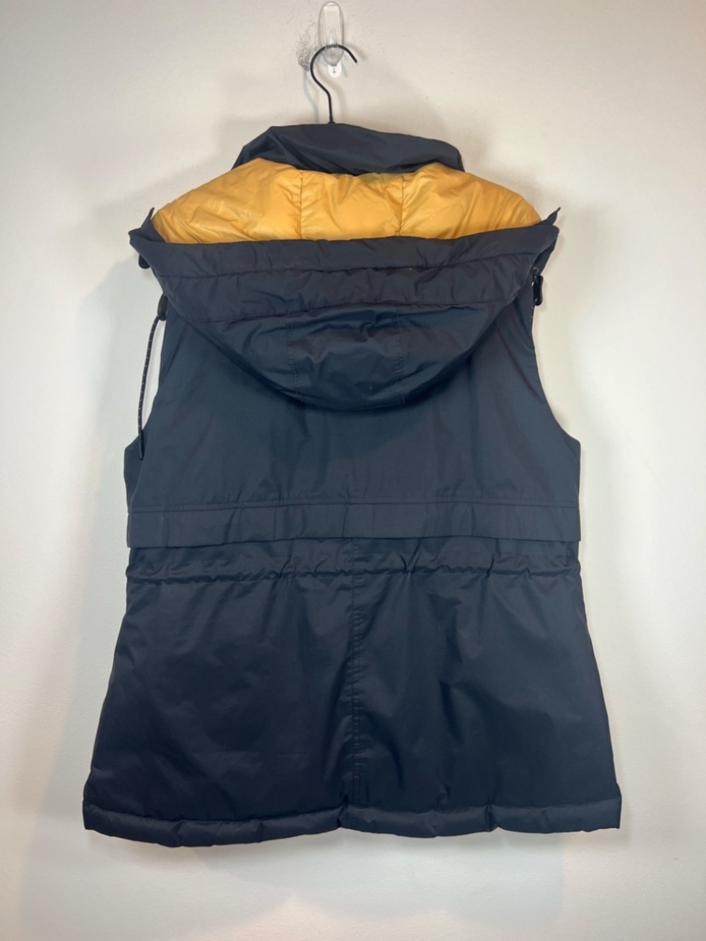 Prana Hooded Puffer Vest Black Lined Pockets Full Zip Outdoor Cozy Winter Large - Picture 8 of 16